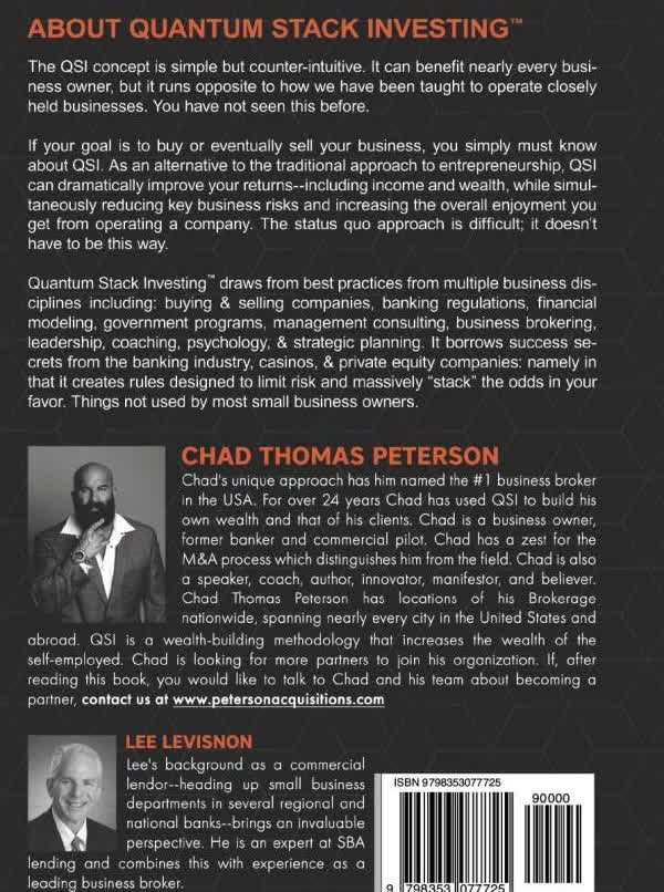 Quantum Stack Investing - back cover