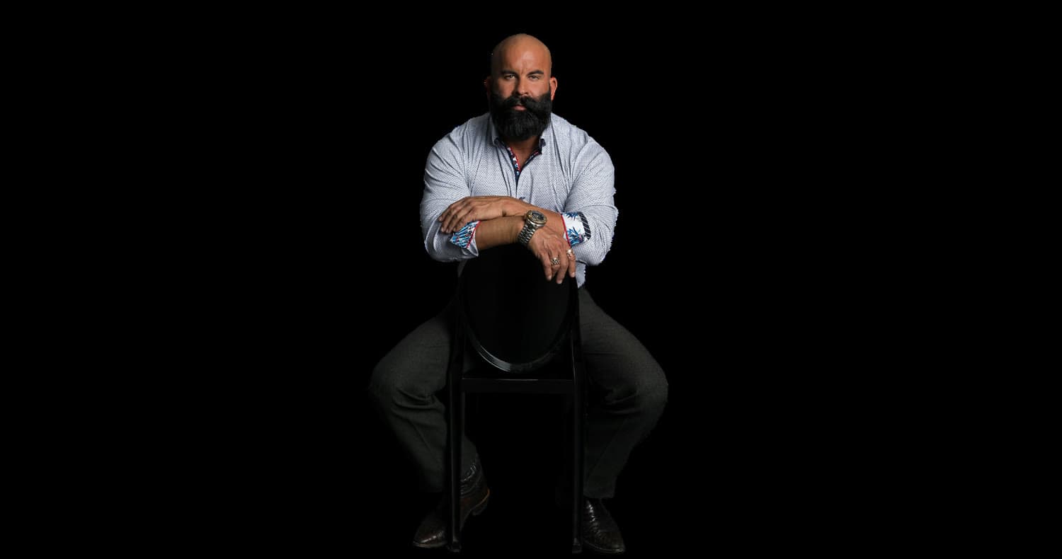 Chad Peterson, seated